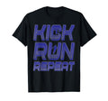 Kick Run Repeat Soccer Player T-Shirt - Novelty Apparel for Adults - T-Shirt, Sweatshirt, Hoodie