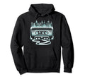 Cassette Tape And City Skyline Hoodie - Streetwear Style Unisex - T-Shirt, Sweatshirt, Hoodie