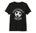 Cloud County Soccer Distressed 90S T-Shirt - Minimalist Print for Adults - T-Shirt, Sweatshirt, Hoodie