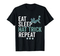 Eat Sleep Hat Trick Repeat Soccer Football T-Shirt - Unique Graphic Unisex - T-Shirt, Sweatshirt, Hoodie