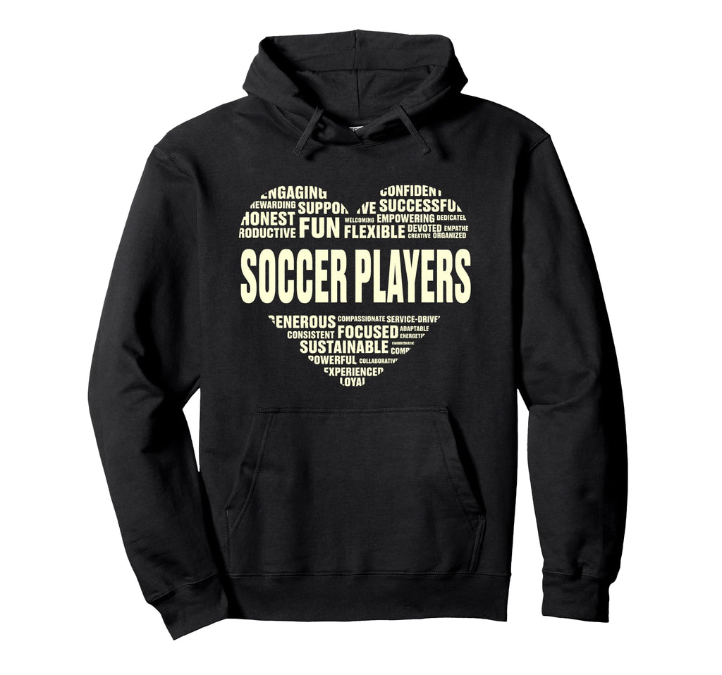 Love Heart Facts Soccer Players Lover Hoodie - Graphic Print for Adults - T-Shirt, Sweatshirt, Hoodie