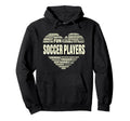 Love Heart Facts Soccer Players Lover Hoodie - Graphic Print for Adults - T-Shirt, Sweatshirt, Hoodie