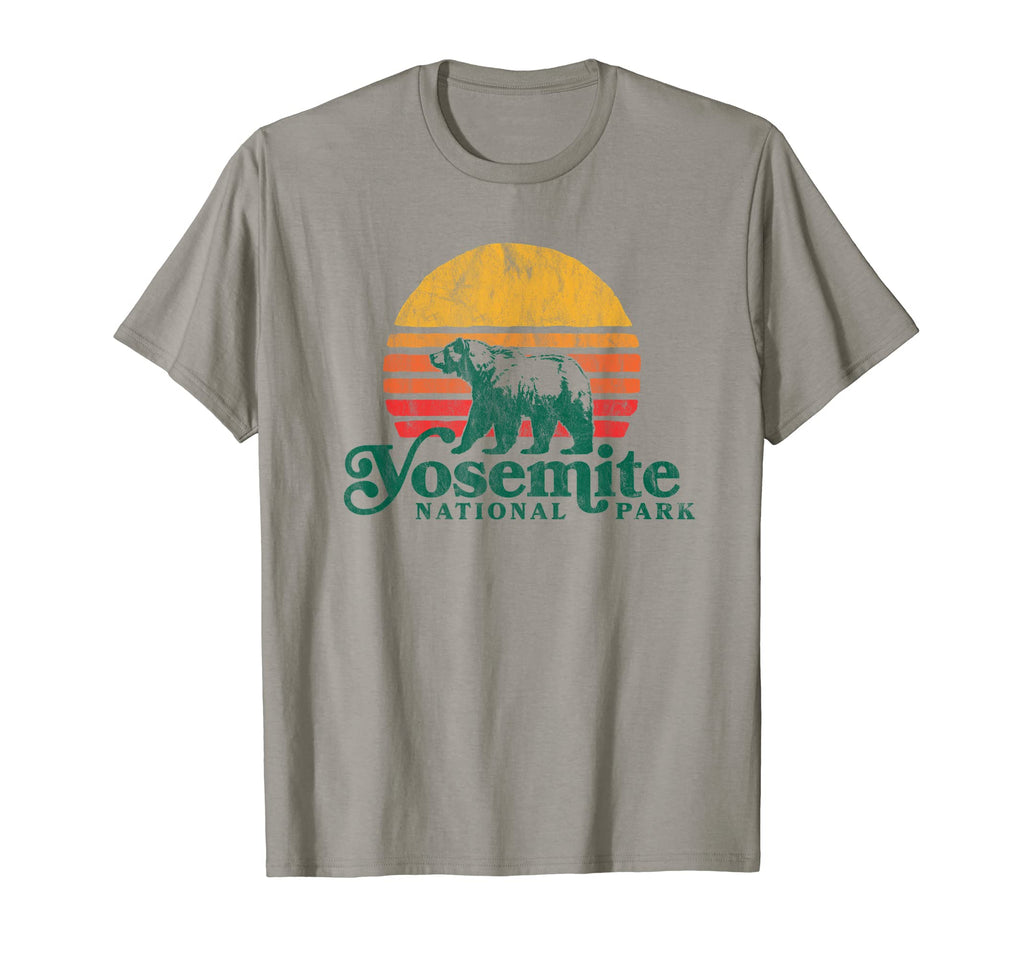 Yosemite National Park Bear And Sun T-Shirt - Graphic Print Men Women - T-Shirt, Sweatshirt, Hoodie