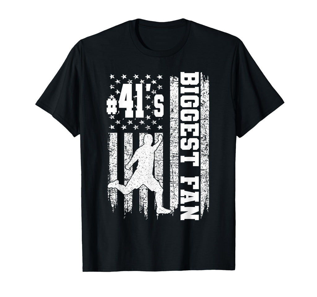 Soccer Biggest Fan Number 41 Proud T-Shirt - Graphic Print for Adults - T-Shirt, Sweatshirt, Hoodie