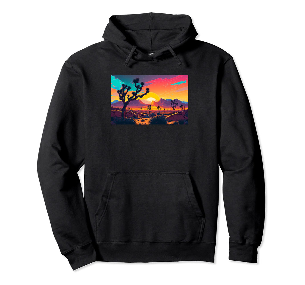 Joshua Tree National Park Desert Trip Hoodie - Custom Art Print Men Women - T-Shirt, Sweatshirt, Hoodie