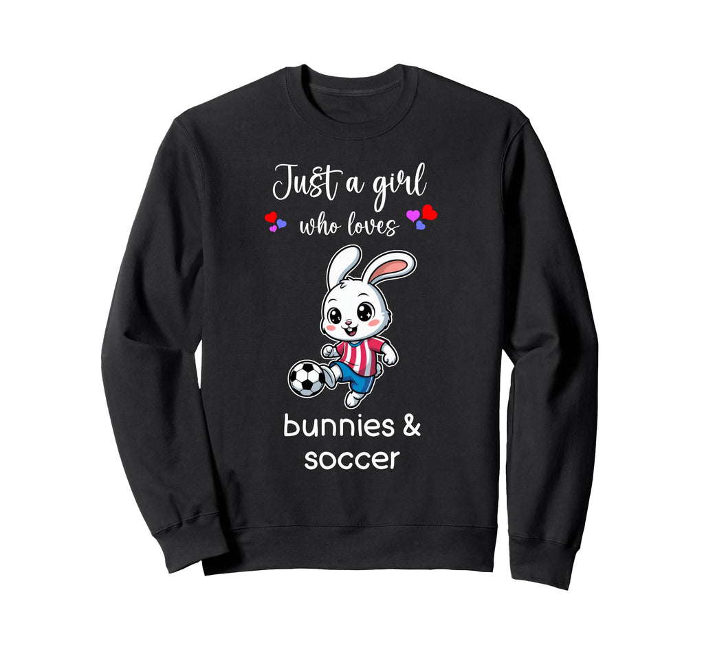 Bunny Soccer Bunny Soccer Sweatshirt - Graphic Print Unisex - T-Shirt, Sweatshirt, Hoodie