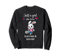 Bunny Soccer Bunny Soccer Sweatshirt - Graphic Print Unisex - T-Shirt, Sweatshirt, Hoodie