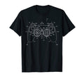 Gaming Diagram Video Game Controller T-Shirt - Custom Art Print for Adults - T-Shirt, Sweatshirt, Hoodie