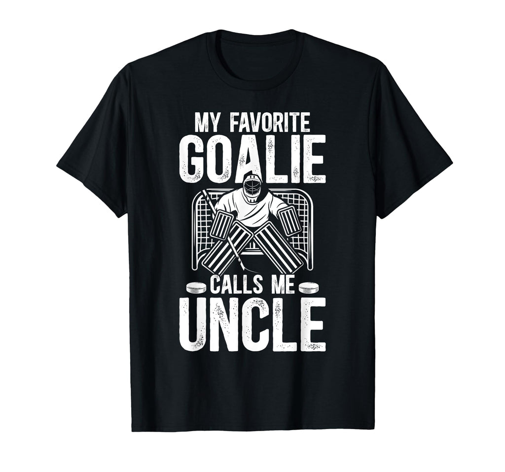 Proud Ice Hockey Goalie Uncle Hockey T-Shirt - Trendy Graphic Unisex - T-Shirt, Sweatshirt, Hoodie