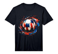 Soccer Football Usa Flag Soccer Gift T-Shirt - Fun Novelty Design Unisex - T-Shirt, Sweatshirt, Hoodie