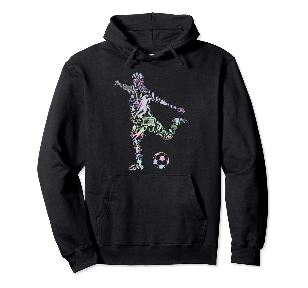 Pastel Soccer Sports Soccer Player Hoodie - Unique Graphic for Adults - T-Shirt, Sweatshirt, Hoodie