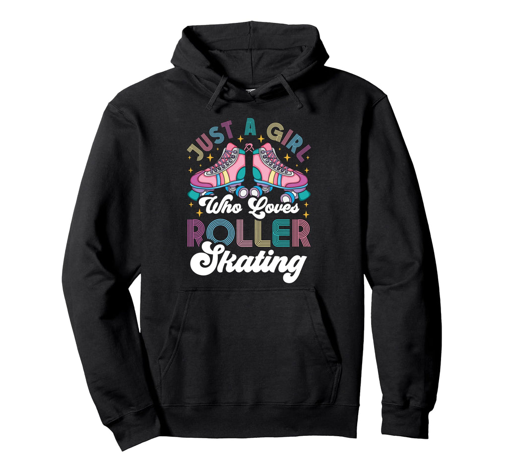 Roller Skating Skate 1970S Just Who Hoodie - Minimalist Print for Adults - T-Shirt, Sweatshirt, Hoodie