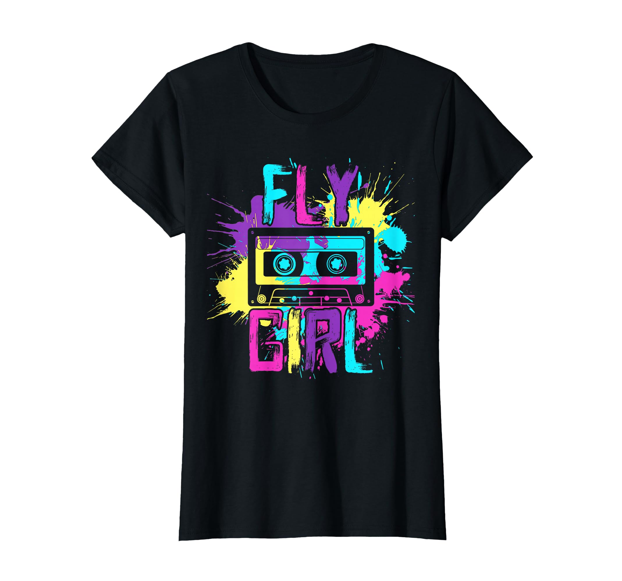 Fly Hip Hop 80S 90S Cassette B T-Shirt - Graphic Print for Adults - T-Shirt, Sweatshirt, Hoodie