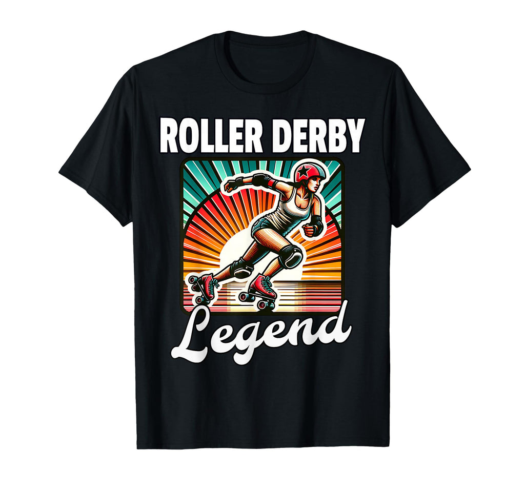 Roller Derby Legend Roller Derby T-Shirt - Aesthetic Graphic Unisex - T-Shirt, Sweatshirt, Hoodie