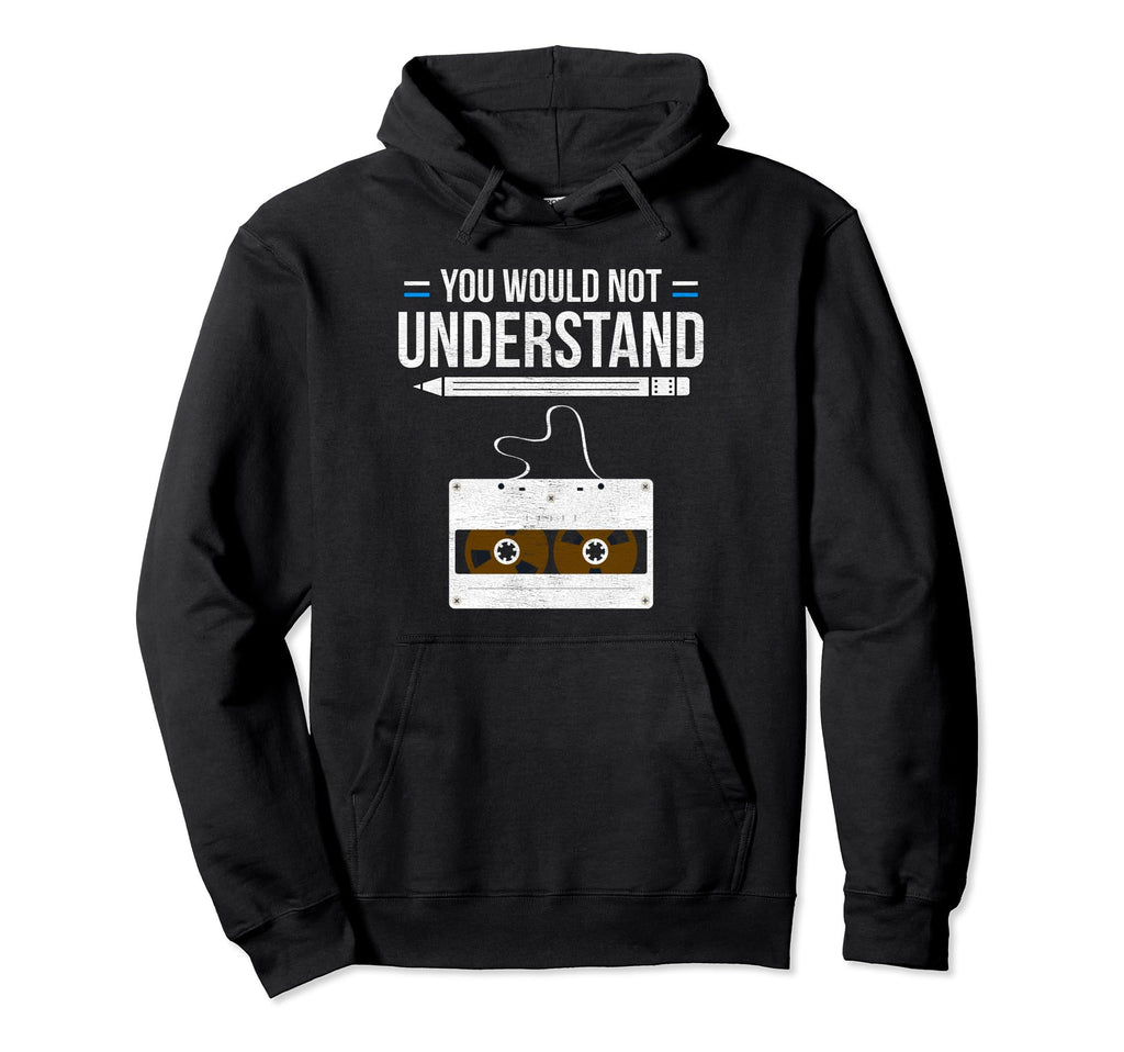 Cassette Tape Music Hoodie - Graphic Print for Adults - T-Shirt, Sweatshirt, Hoodie