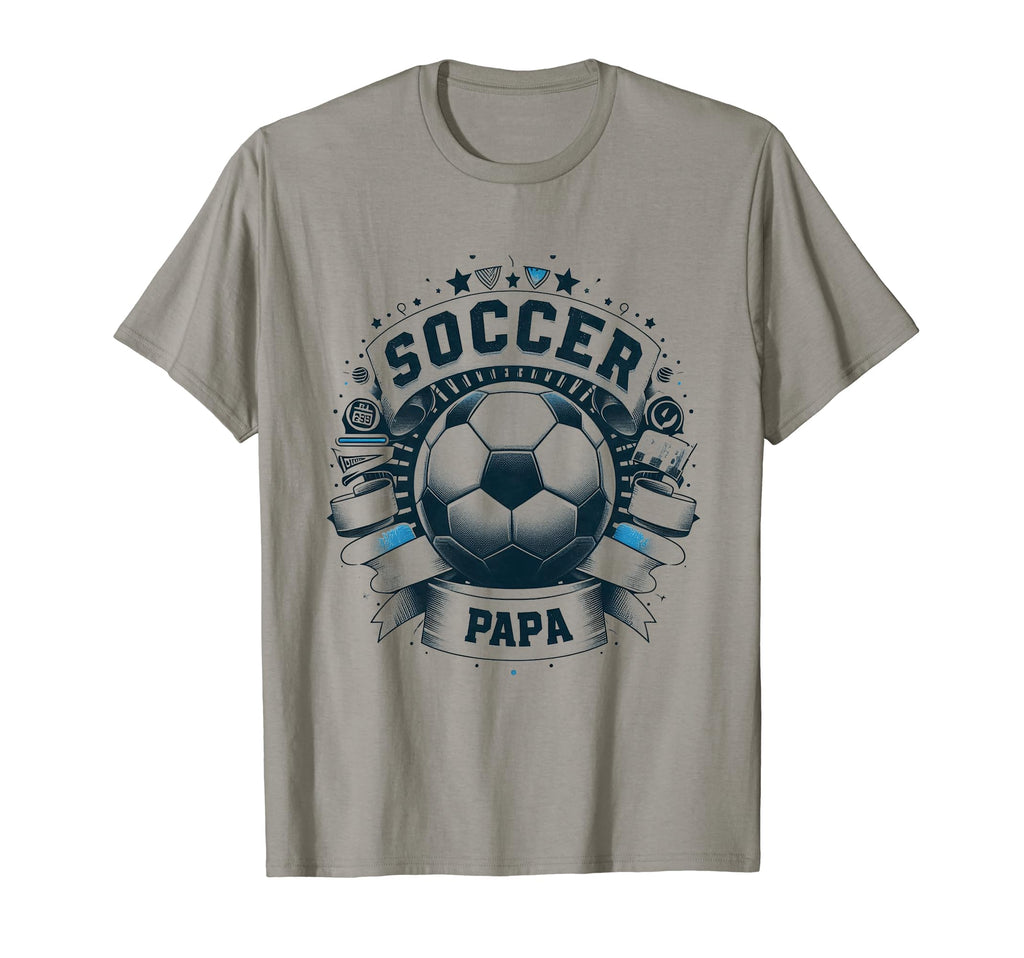 Soccer Papa Family Matching Dad Fathers Day T-Shirt - Graphic Print Unisex - T-Shirt, Sweatshirt, Hoodie