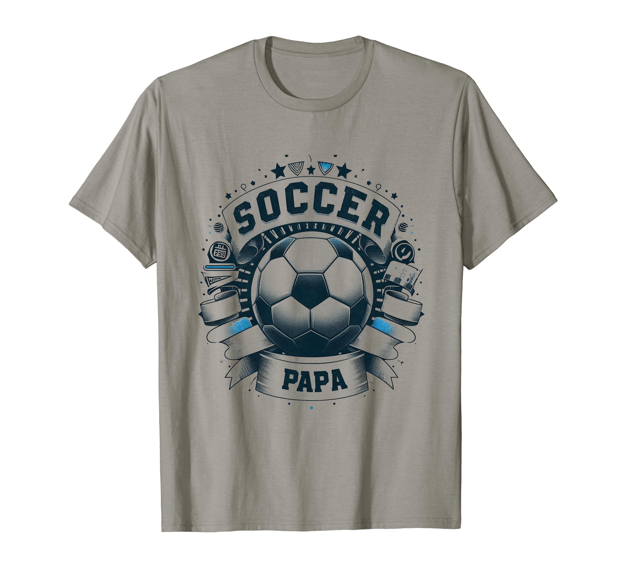 Soccer Papa Family Matching Dad Fathers Day T-Shirt - Graphic Print Unisex - T-Shirt, Sweatshirt, Hoodie