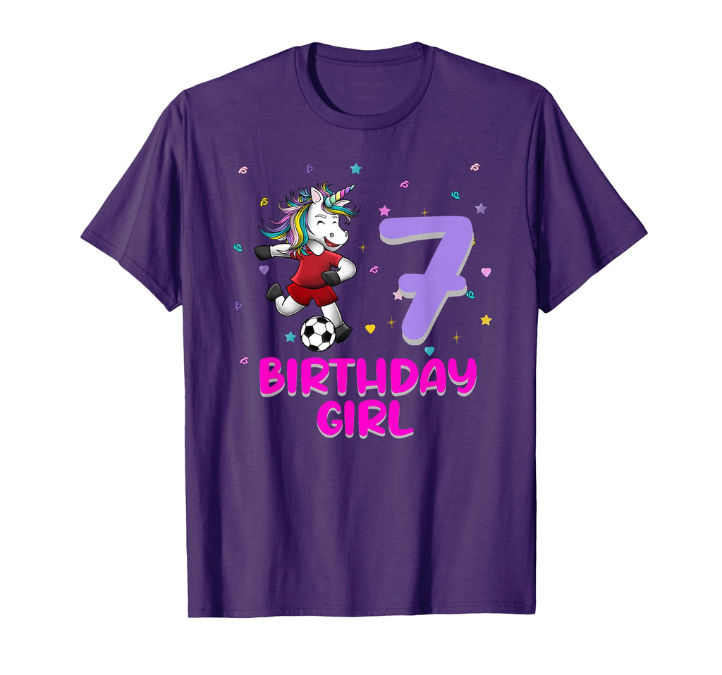 Unicorn Soccer 7Th Birthday Love Funny T-Shirt - Unique Graphic for Adults - T-Shirt, Sweatshirt, Hoodie