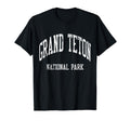 Grand Teton National Park 70S College T-Shirt - Novelty Apparel Men Women - T-Shirt, Sweatshirt, Hoodie