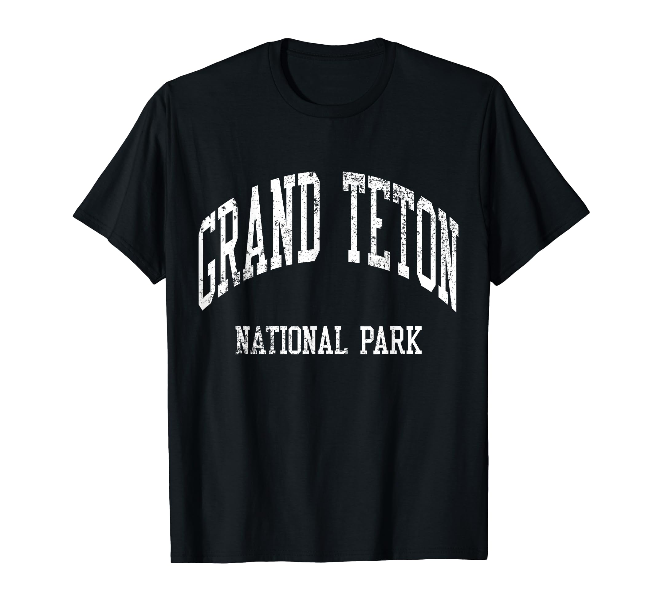 Grand Teton National Park 70S College T-Shirt - Novelty Apparel Men Women - T-Shirt, Sweatshirt, Hoodie
