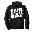 Groovy Soccer Game Day Bow Game Day Hoodie - Minimalist Print Men Women - T-Shirt, Sweatshirt, Hoodie