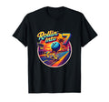 Rollin Into 7 Bowling 7Th Birthday Party T-Shirt - Minimalist Print Unisex - T-Shirt, Sweatshirt, Hoodie