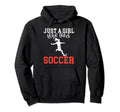 Just Who Loves Soccer Hoodie - Aesthetic Graphic for Adults - T-Shirt, Sweatshirt, Hoodie