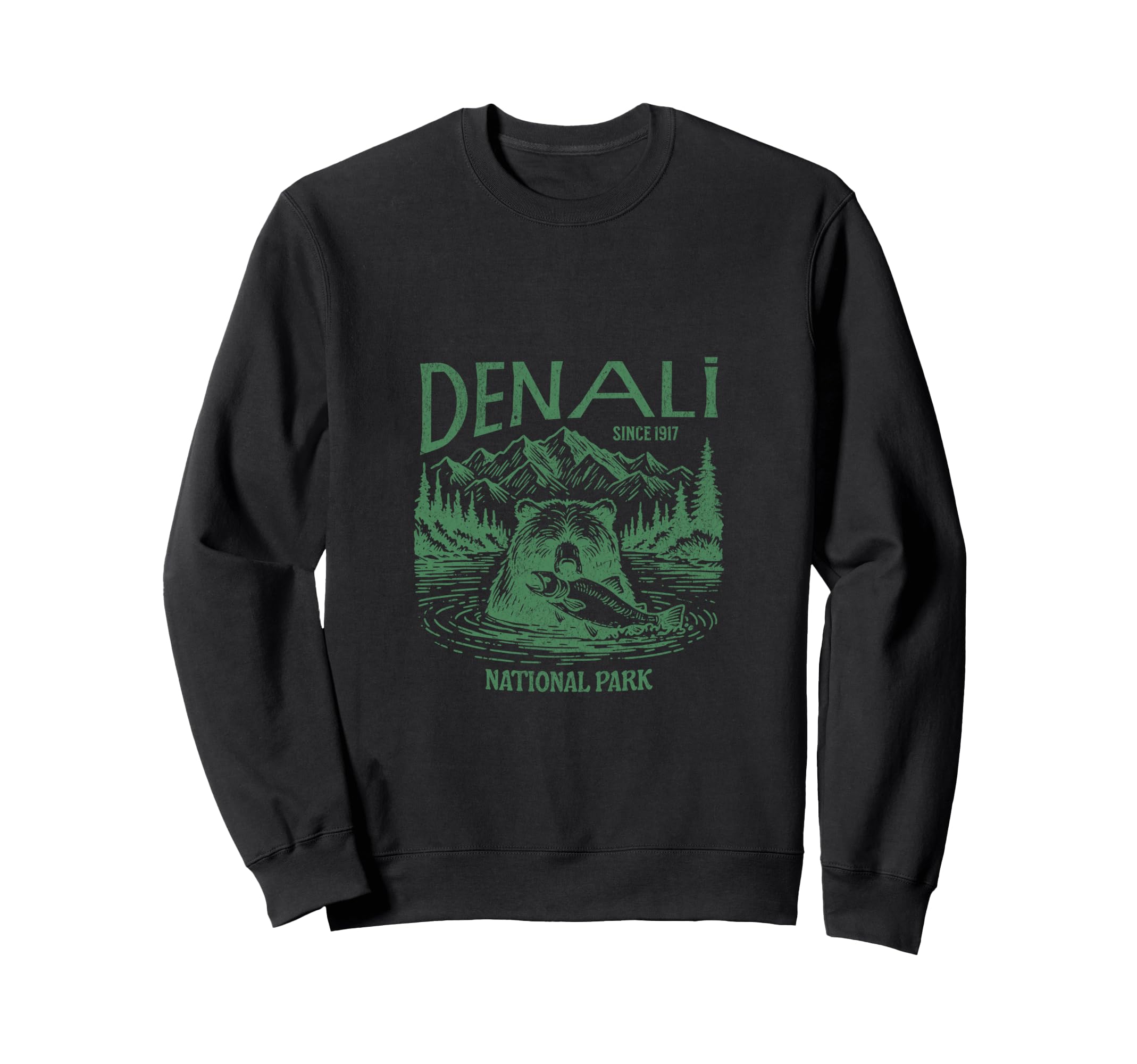 Denali Alaska National Park Sweatshirt - Minimalist Print Men Women - T-Shirt, Sweatshirt, Hoodie