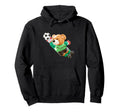 Fly High Save Teddy Bear Goal Keeper Playing Hoodie - Graphic Print Unisex - T-Shirt, Sweatshirt, Hoodie