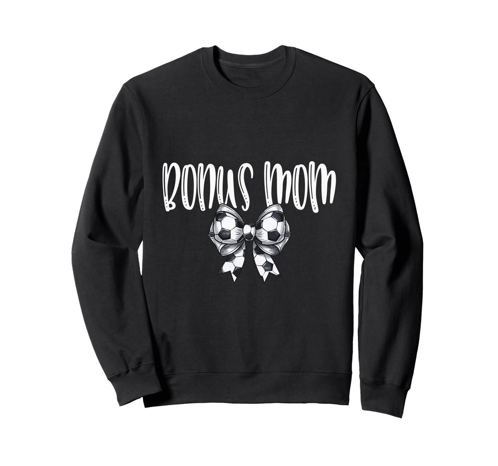 Coquette Soccer Bonus Mom Spirit Sweatshirt - Minimalist Print Men Women - T-Shirt, Sweatshirt, Hoodie