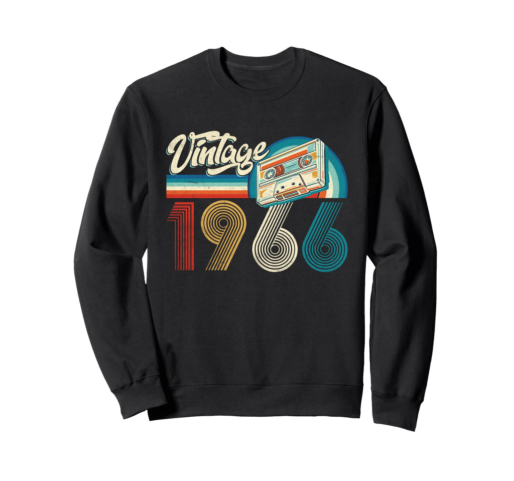 1966 60Th Birthday Cassette Tape 60 Sweatshirt - Graphic Print Unisex - T-Shirt, Sweatshirt, Hoodie