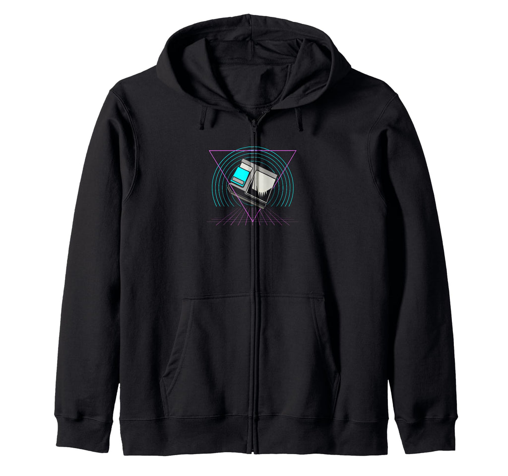 Funny Floppy Disk Gifts Cassette Tape Hoodie - Minimalist Print for Adults - T-Shirt, Sweatshirt, Hoodie