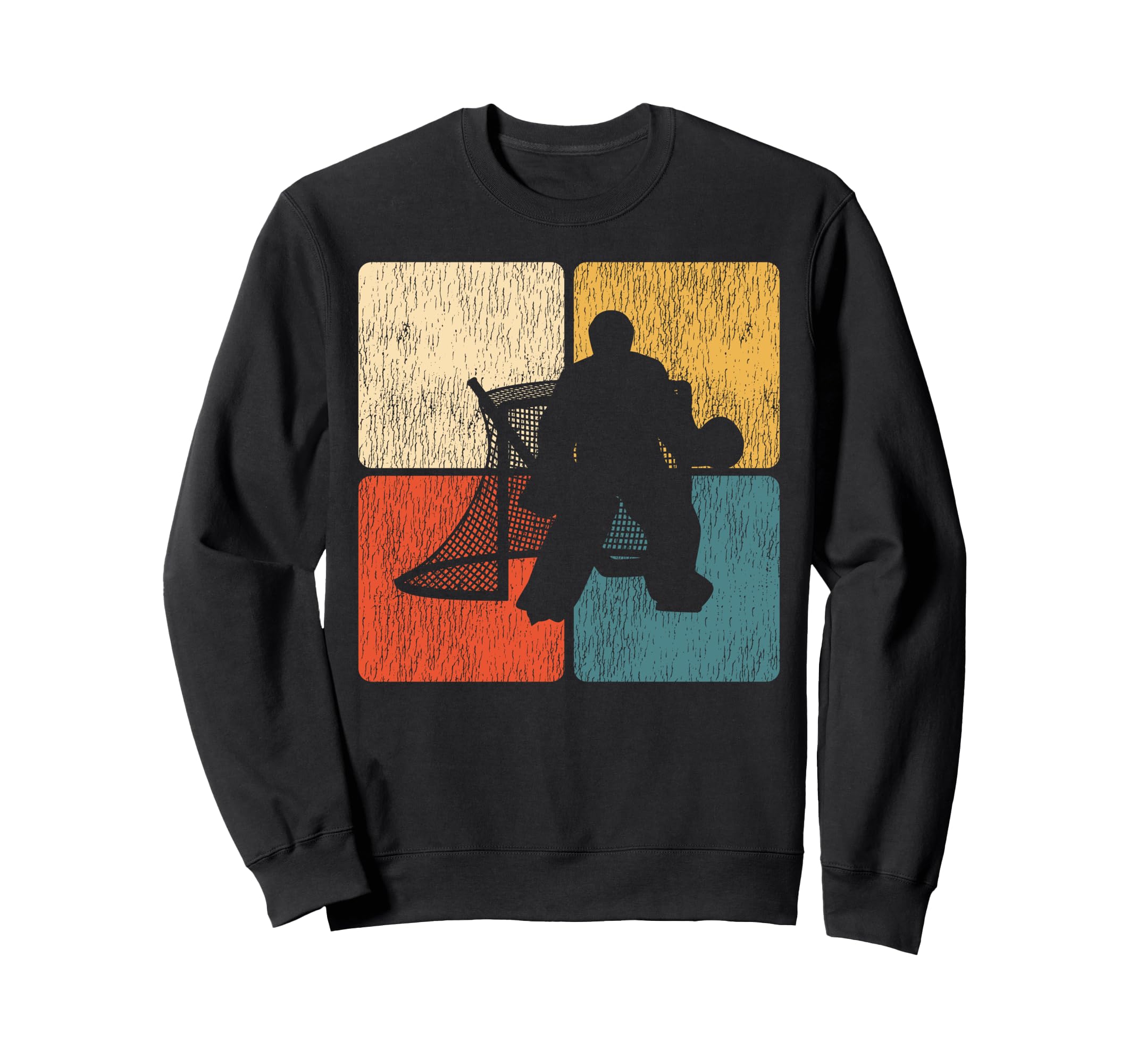 Ice Hockey Goalie Goalkeeper Sweatshirt - Minimalist Print for Adults - T-Shirt, Sweatshirt, Hoodie