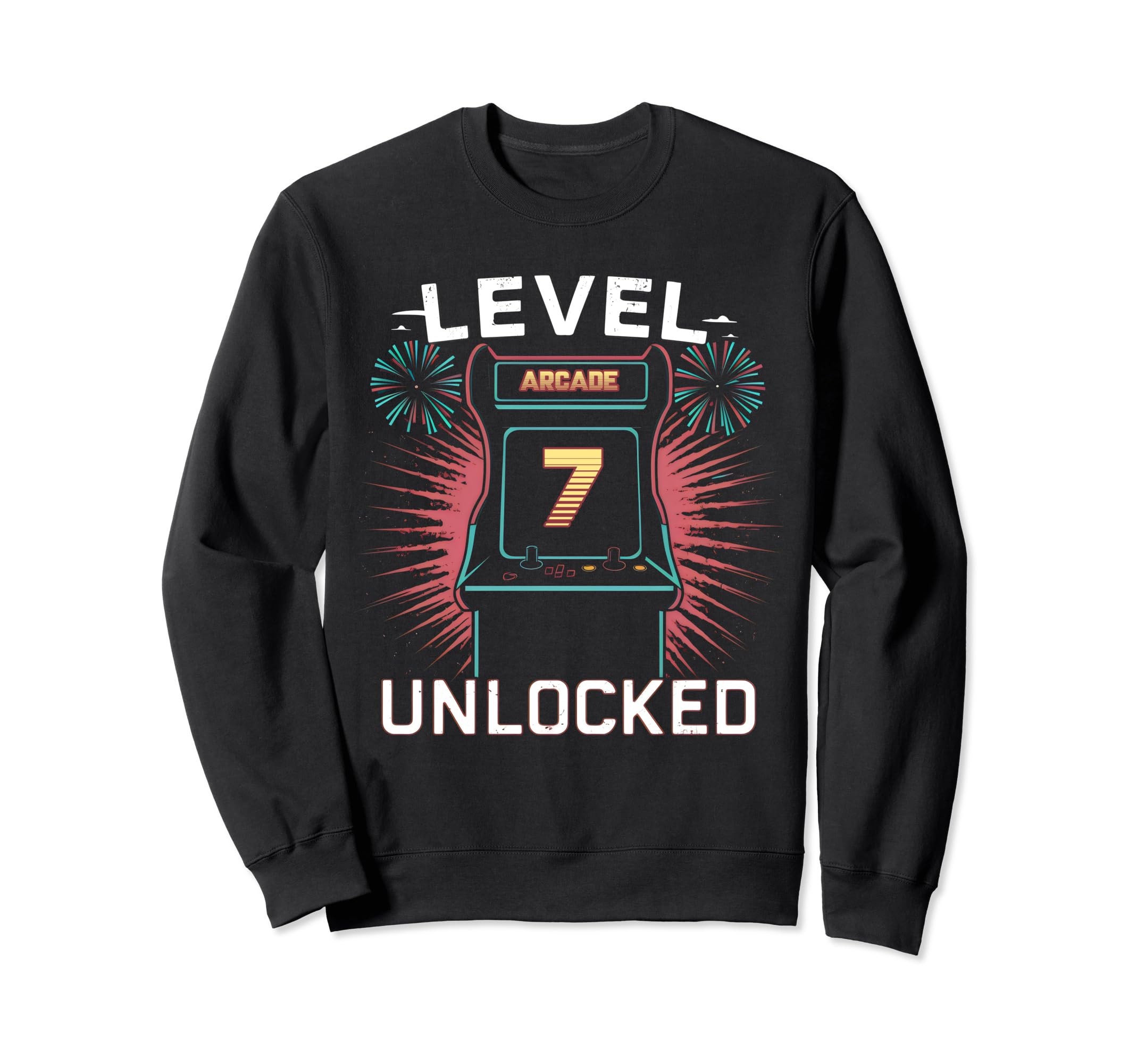 Level 7 Unlocked Video Game 7Th Sweatshirt - Aesthetic Graphic Men Women - T-Shirt, Sweatshirt, Hoodie