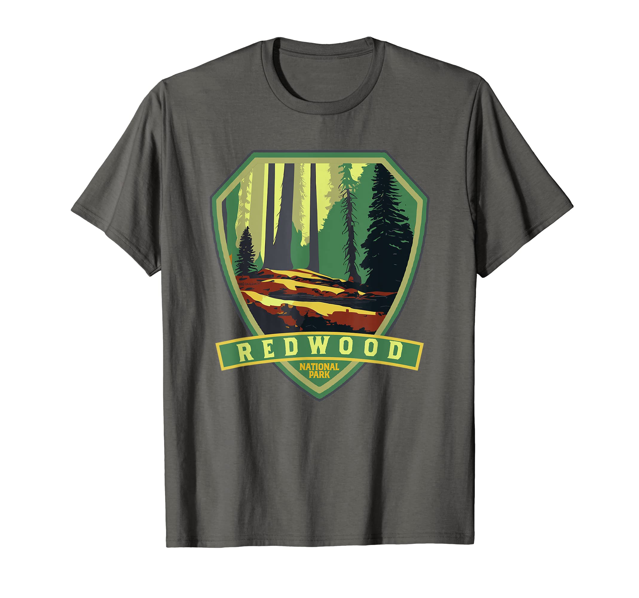 Redwood National Park Wpa Badge T-Shirt - Trendy Graphic Unisex - T-Shirt, Sweatshirt, Hoodie