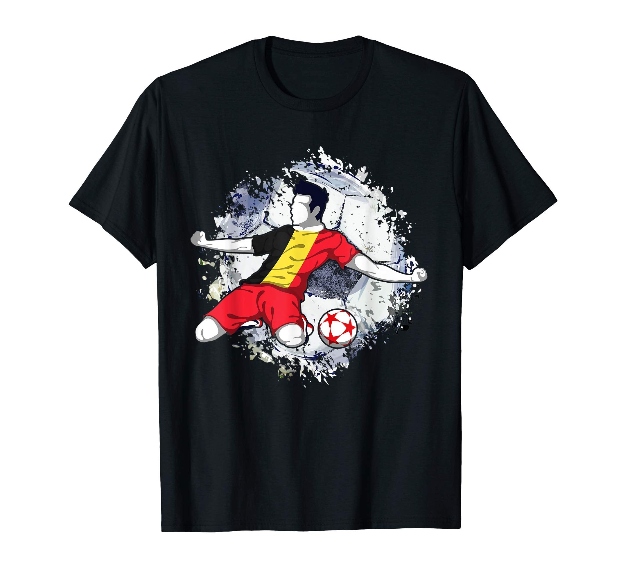 Belgium Soccer Belgian National Flag T-Shirt - Minimalist Print for Adults - T-Shirt, Sweatshirt, Hoodie