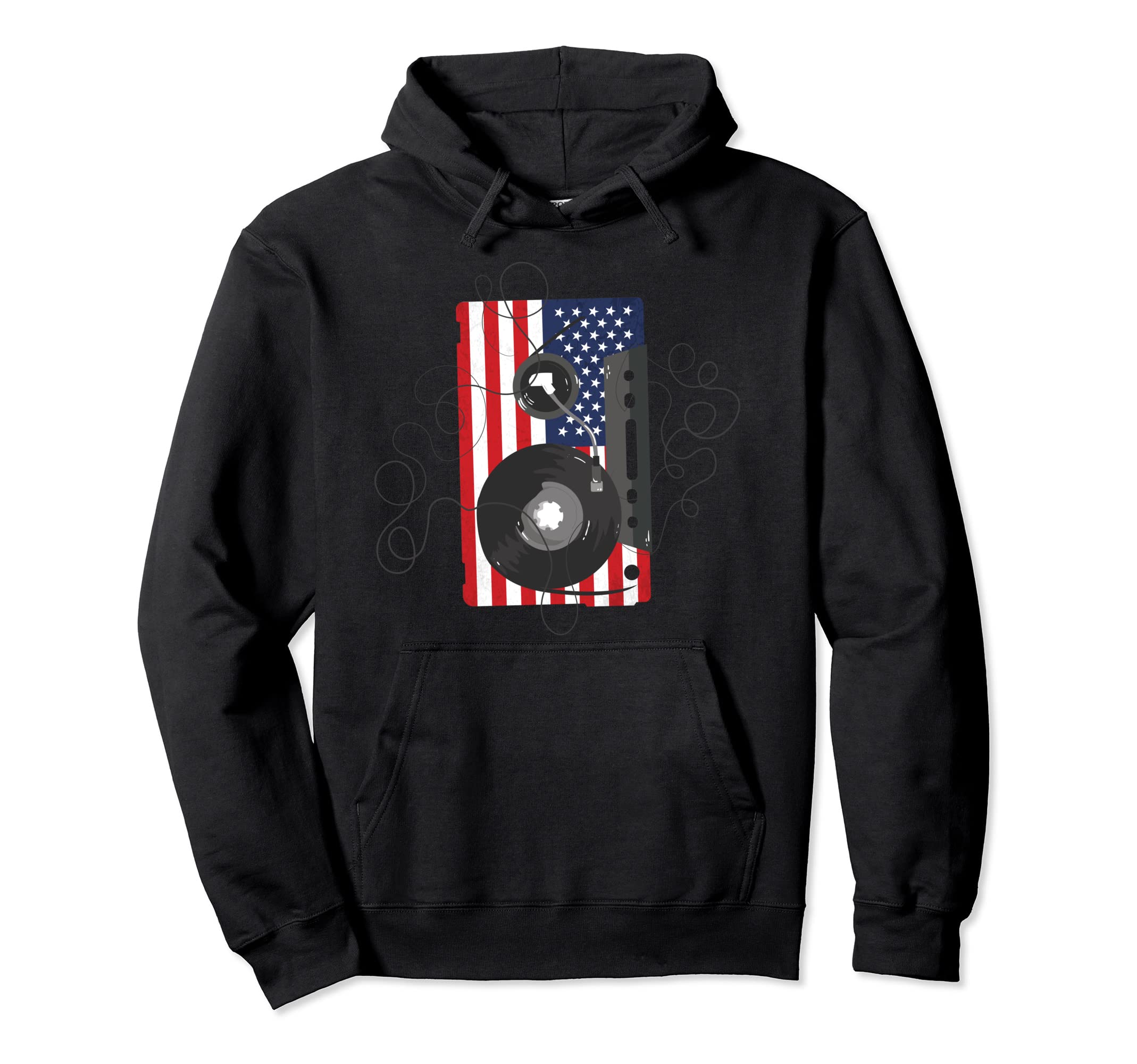 Usa Cassettes Tape Hoodie - Streetwear Style Unisex - T-Shirt, Sweatshirt, Hoodie