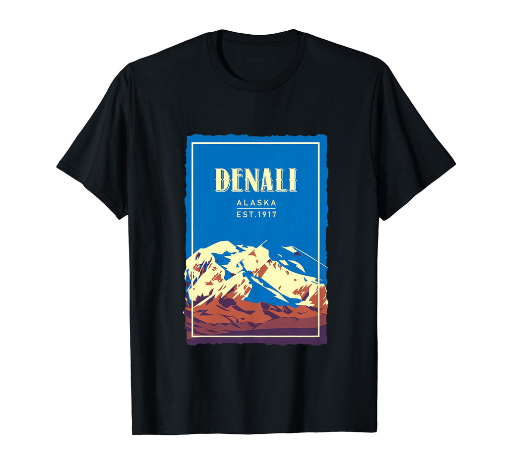 Mount Denali Snow Mountain Alaska T-Shirt - Trendy Graphic for Adults - T-Shirt, Sweatshirt, Hoodie