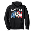 Soccer Mom Labor Day American Flag Funny Hoodie - Unique Graphic for Adults - T-Shirt, Sweatshirt, Hoodie
