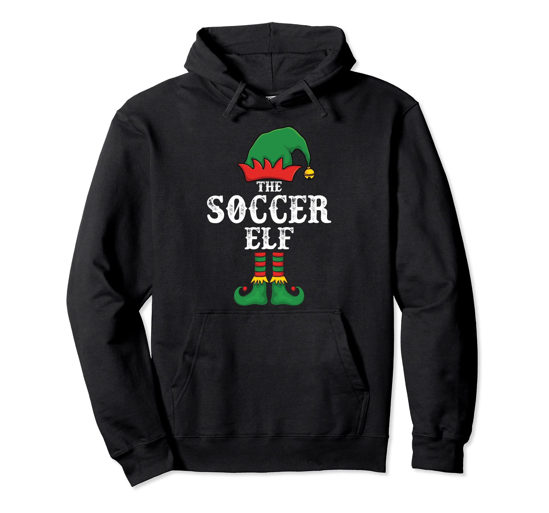 Soccer Elf Pajama Family Matching Funny Hoodie - Trendy Graphic for Adults - T-Shirt, Sweatshirt, Hoodie