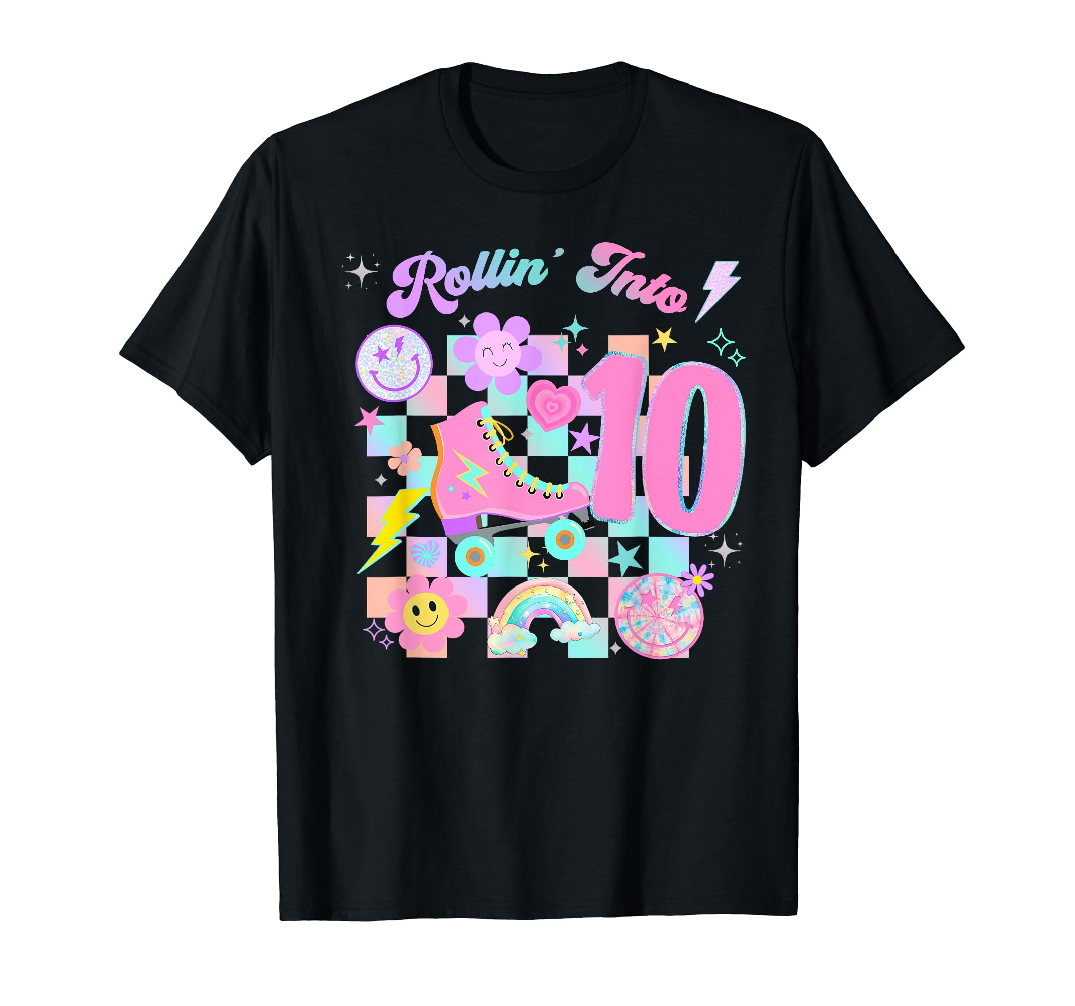 Roller Skates Skating Birthday T-Shirt - Custom Art Print for Adults - T-Shirt, Sweatshirt, Hoodie