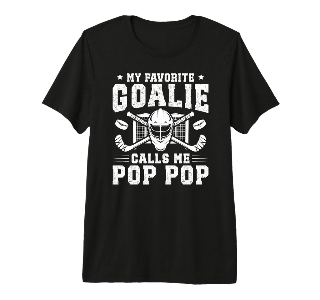 Mens Proud Hockey Goalie Pop Pop Ice T-Shirt - Trendy Graphic Men Women - T-Shirt, Sweatshirt, Hoodie