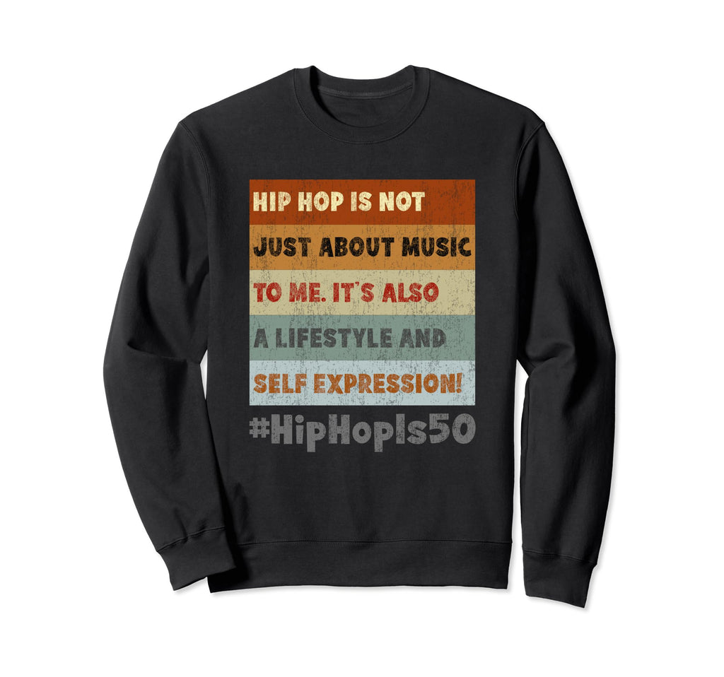 Old School Hip Hop Music Fan Hip Sweatshirt - Unique Graphic for Adults - T-Shirt, Sweatshirt, Hoodie