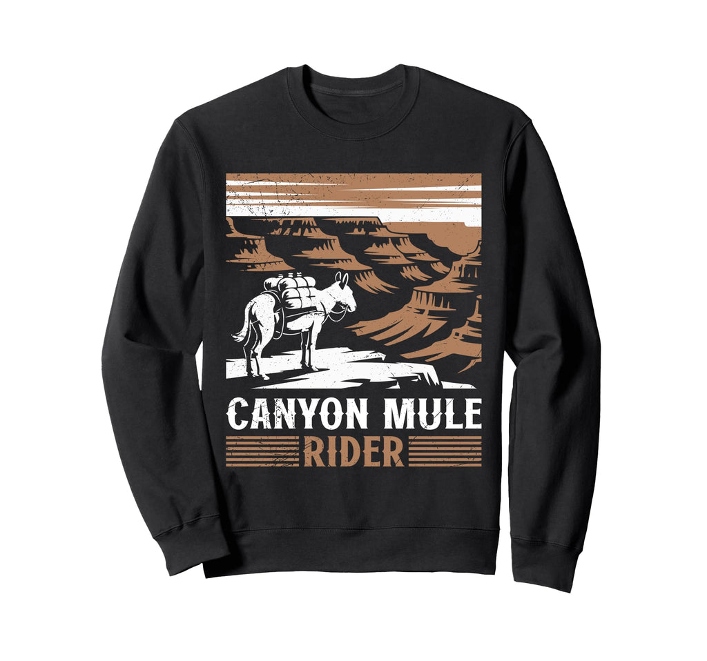 Grand Canyon Mule Rider Arizona Sweatshirt - Aesthetic Graphic for Adults - T-Shirt, Sweatshirt, Hoodie