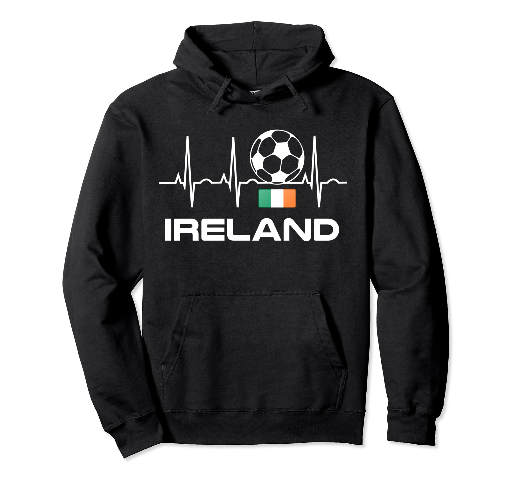 Irish Soccer Irish Soccer Heartbeat Sweatshirt - Graphic Print for Adults - T-Shirt, Sweatshirt, Hoodie