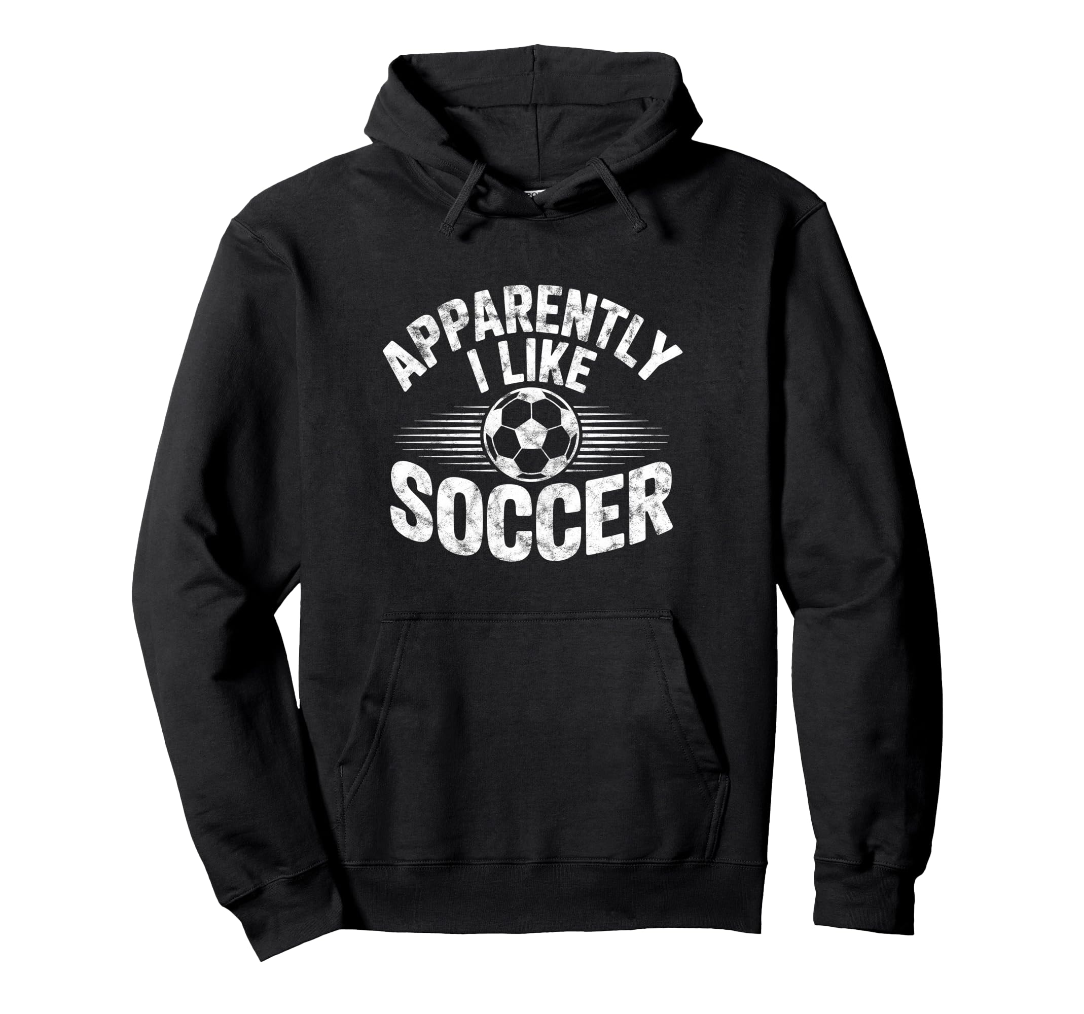 Apparently I Like Soccer Game Day Hoodie - Aesthetic Graphic for Adults - T-Shirt, Sweatshirt, Hoodie