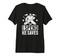 He Saves Hockey Goalkeeper Mom Ice T-Shirt - Custom Art Print for Adults - T-Shirt, Sweatshirt, Hoodie