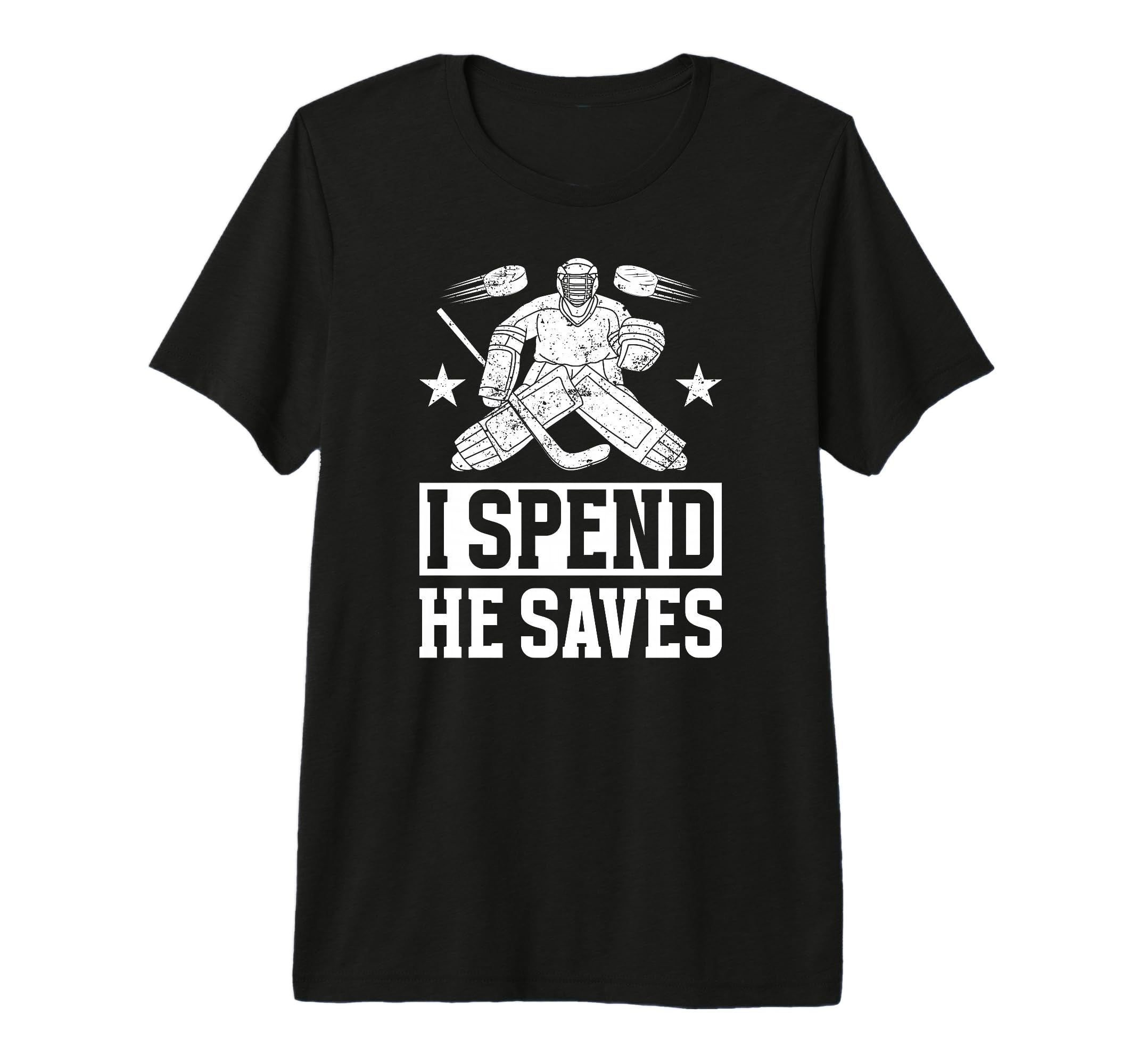 He Saves Hockey Goalkeeper Mom Ice T-Shirt - Custom Art Print for Adults - T-Shirt, Sweatshirt, Hoodie