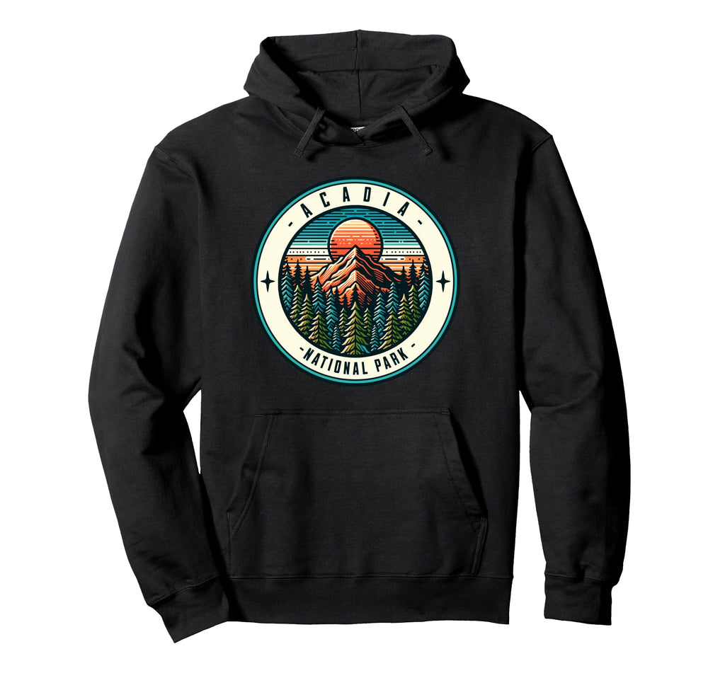 Acadia National Park Maine Mountains Hoodie - Trendy Graphic for Adults - T-Shirt, Sweatshirt, Hoodie