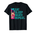 Eat Sleep Skate Repeat Roller Skating T-Shirt - Novelty Apparel Men Women - T-Shirt, Sweatshirt, Hoodie